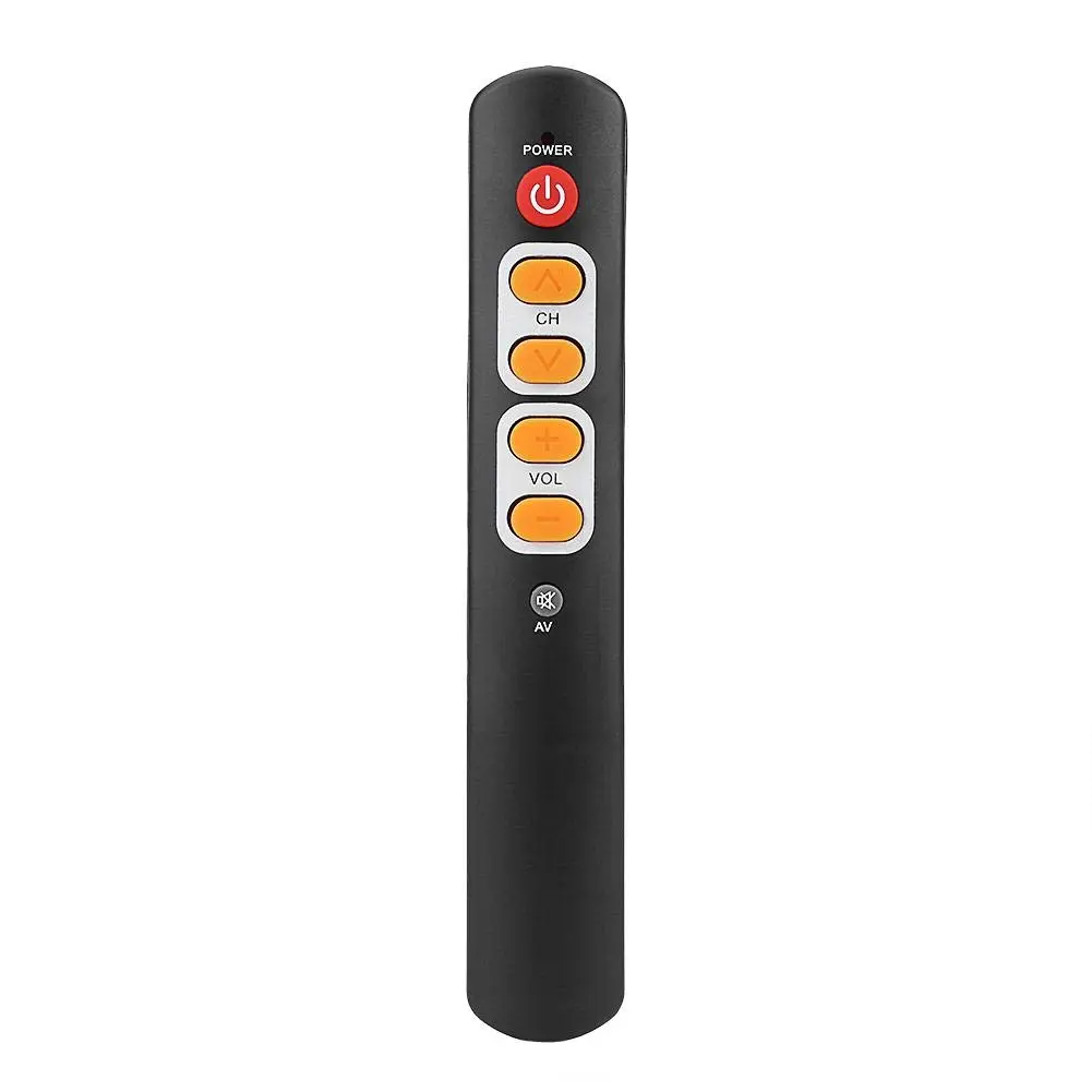 Zerone Learning Remote Control with Big Buttons 6 Keys | Universal TV & Audio Controller for Old & Children - main product image