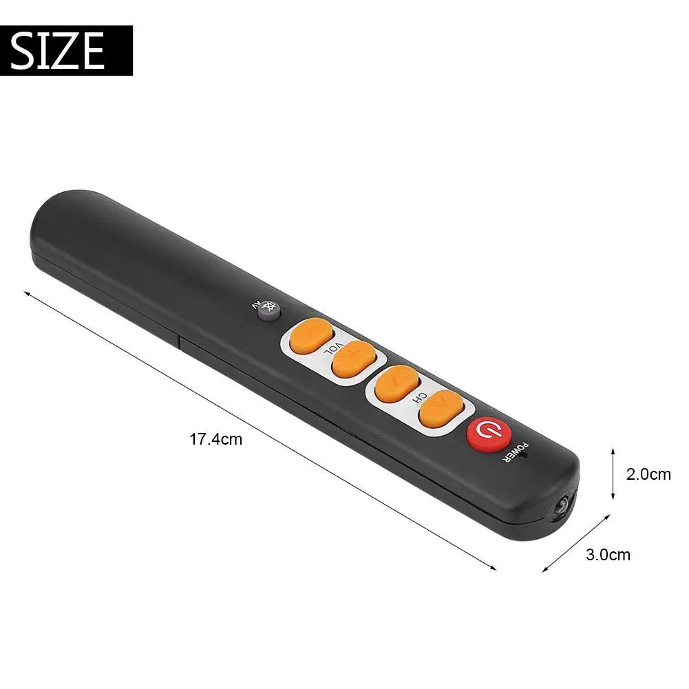 Zerone Learning Remote Control with Big Buttons 6 Keys | Universal TV & Audio Controller for Old & Children - view 5