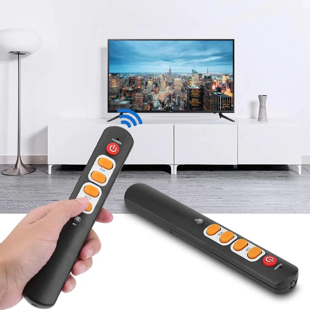 Zerone Learning Remote Control with Big Buttons 6 Keys | Universal TV & Audio Controller for Old & Children - view 7