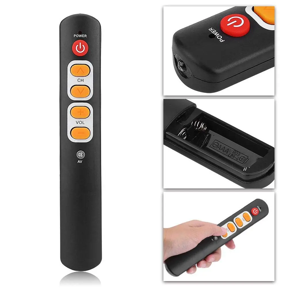 Zerone Learning Remote Control with Big Buttons 6 Keys | Universal TV & Audio Controller for Old & Children - view 4