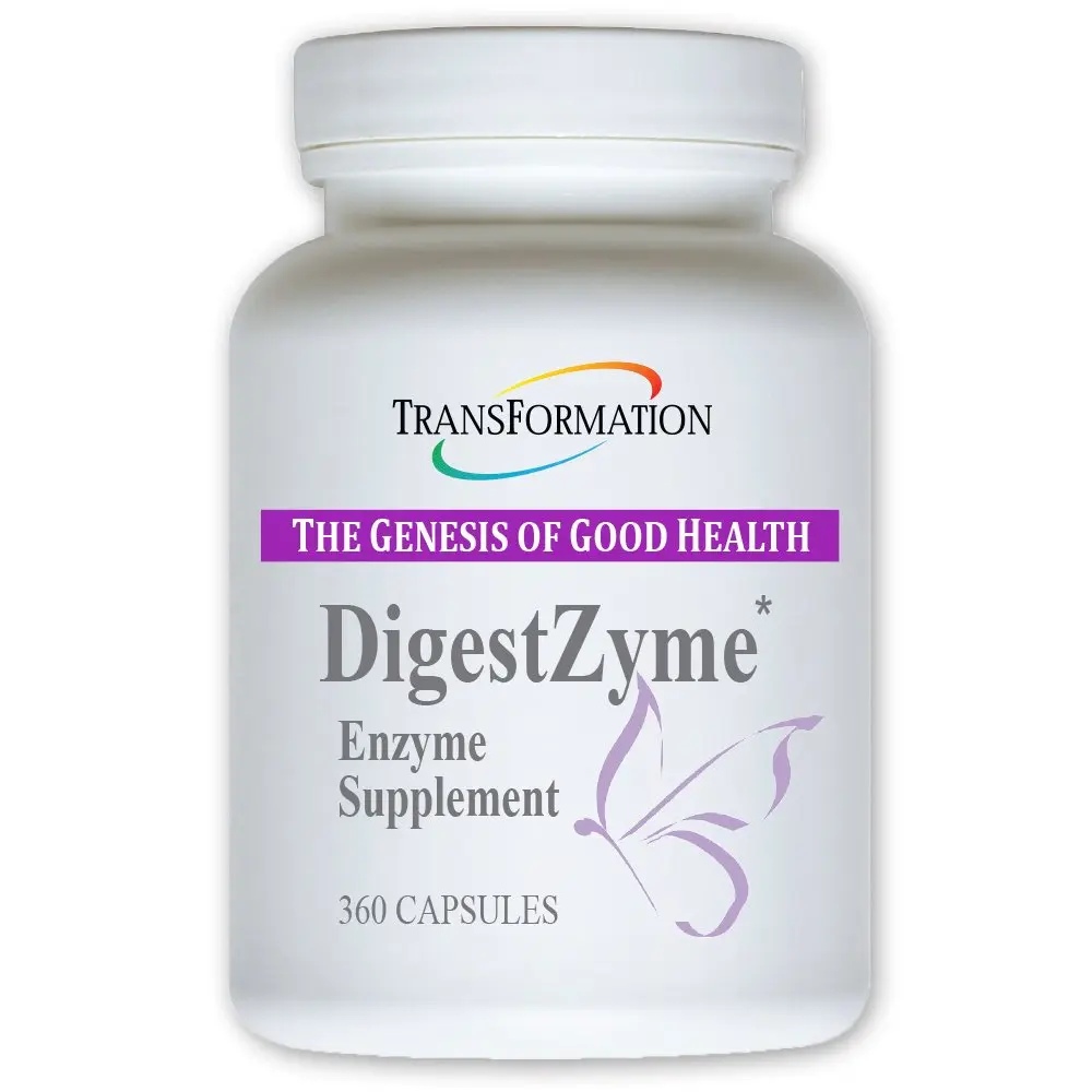 TRANSFORMATION Enzymes for Kids 360 Capsules | Natural DigestZyme Supplement for Overall Health & Digestion Support - main product image