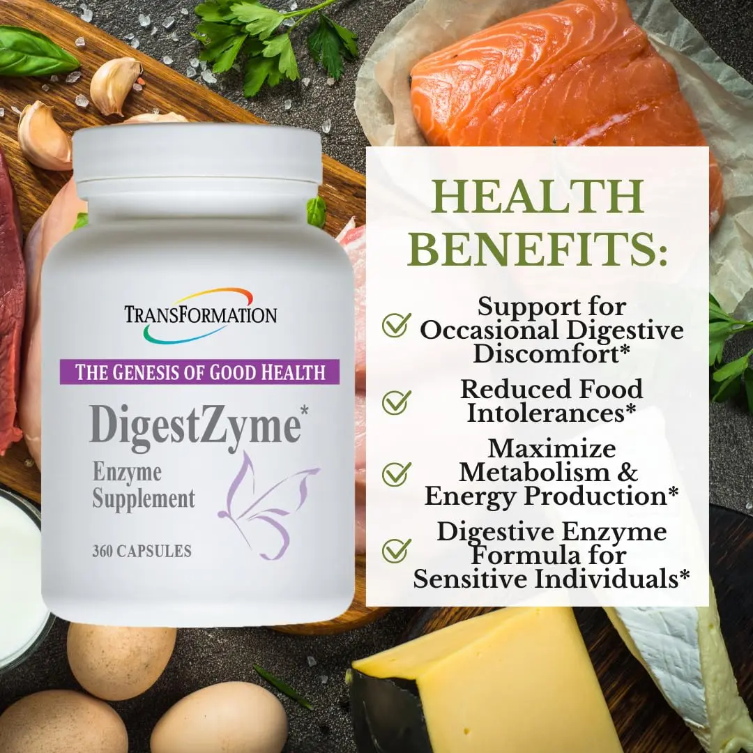 TRANSFORMATION Enzymes for Kids 360 Capsules | Natural DigestZyme Supplement for Overall Health & Digestion Support - view 2