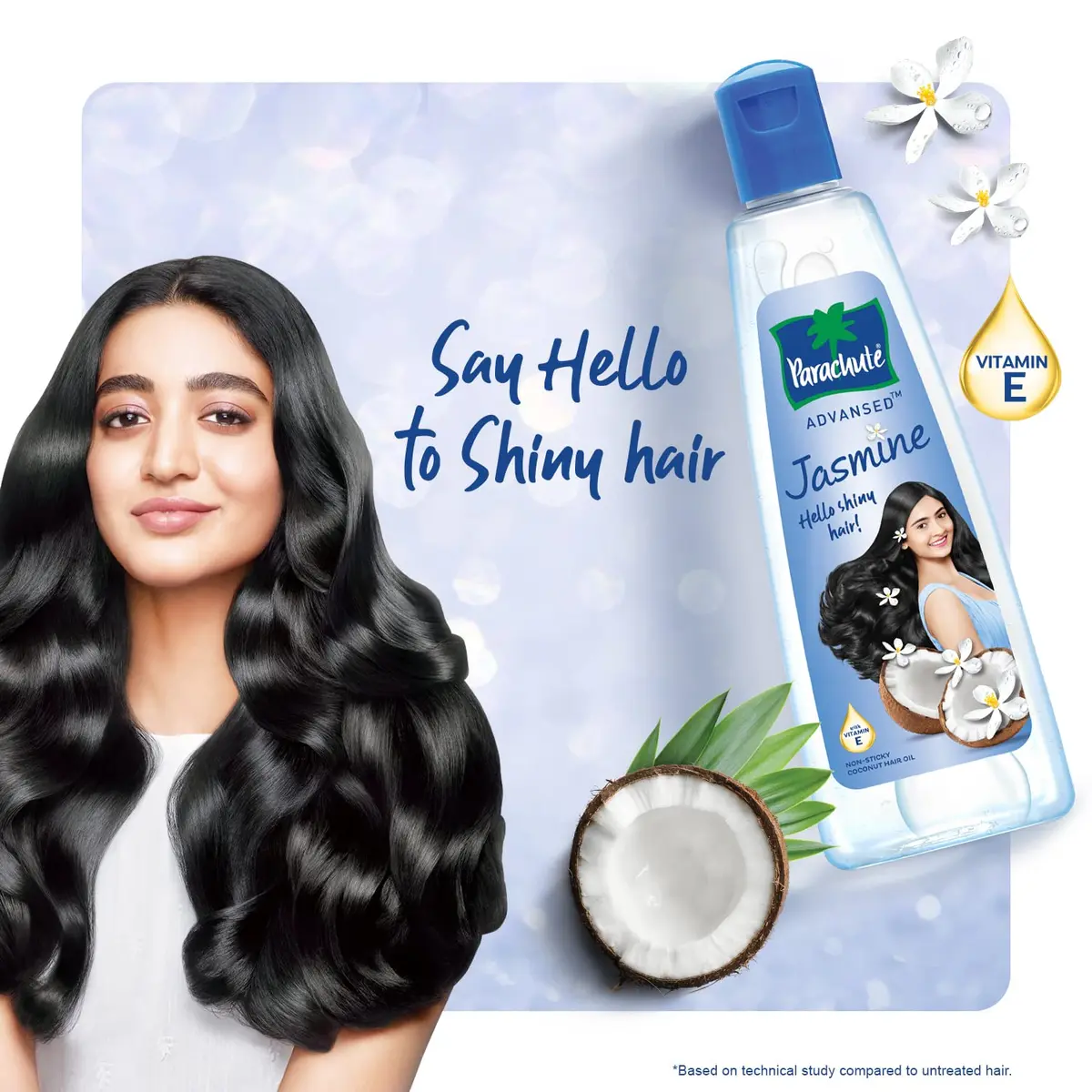 Parachute Advansed Jasmine Hair Oil with Vitamin-E 245ml (8.28 Fl Oz) | Nourishes Scalp, Strengthens Hair - view 3