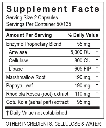 TRANSFORMATION GastroZyme Supplement 270 Capsules | Supports Digestive Comfort & Enzymes - view 6