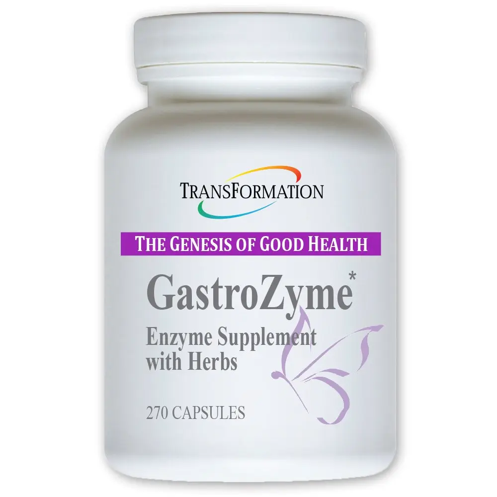 TRANSFORMATION GastroZyme Supplement 270 Capsules | Supports Digestive Comfort & Enzymes - main product image