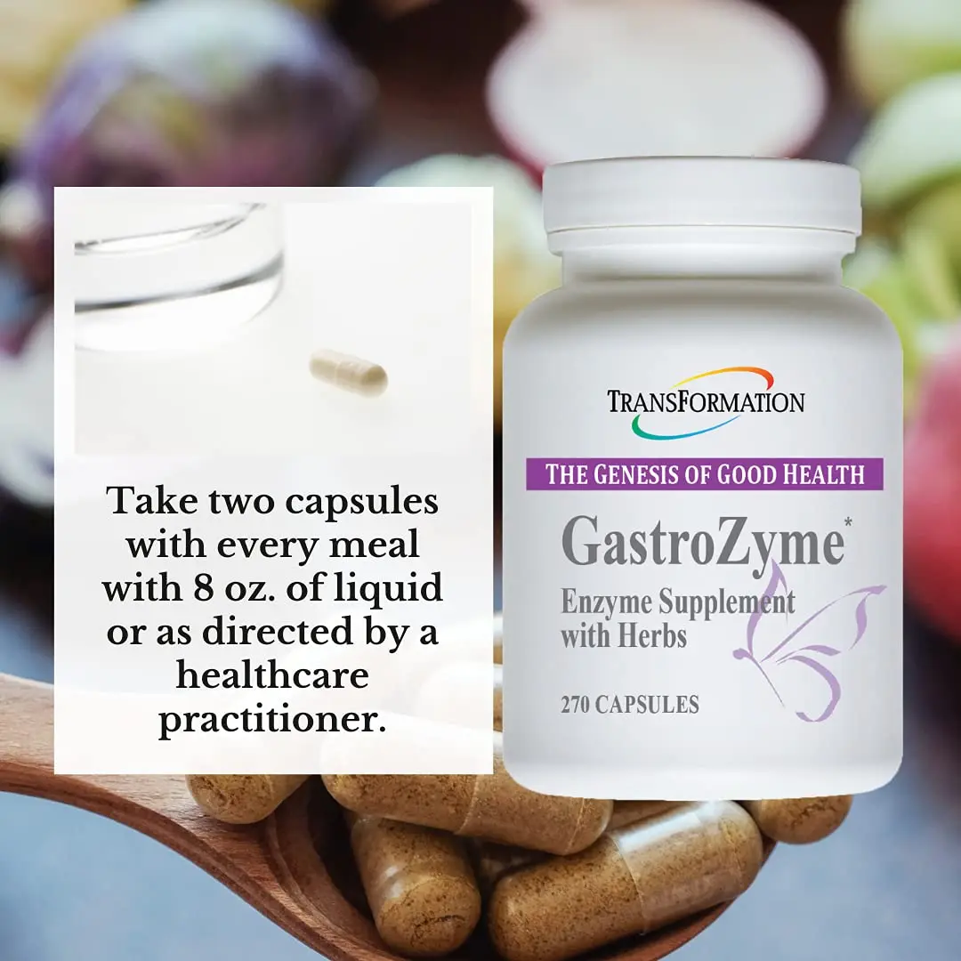 TRANSFORMATION GastroZyme Supplement 270 Capsules | Supports Digestive Comfort & Enzymes - view 3