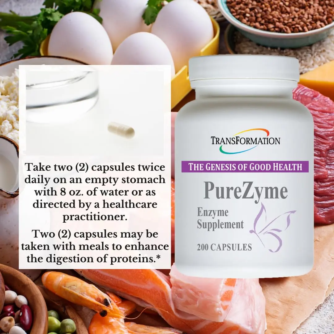 TRANSFORMATION Enzymes Purezyme 200 Capsules | High-Potency Digestive Support for Gut Health - view 4