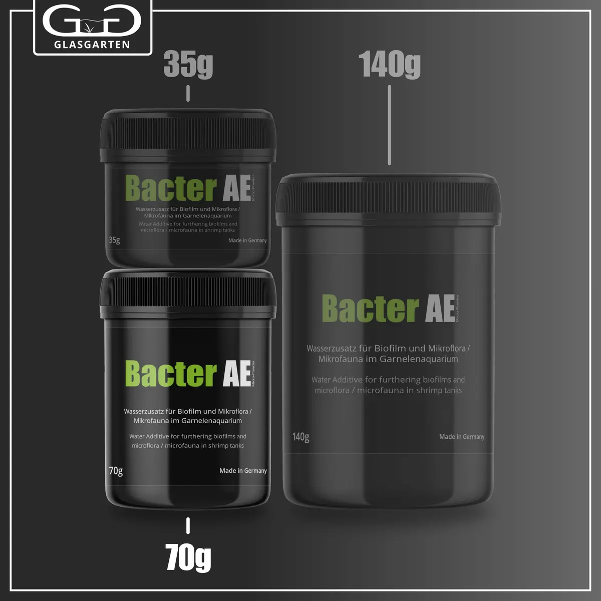 GlasGarten Bacter AE Content 70 g | Aquarium Microorganisms & Enzymes for Shrimp & Fish - view 9