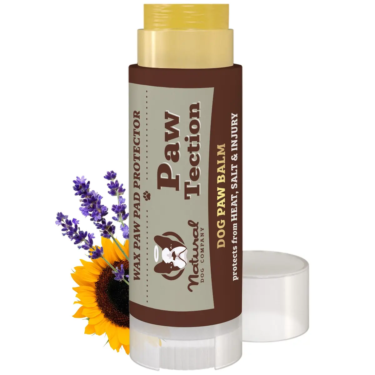 Natural Dog Company PawTection Dog Paw Wax – 0.15 oz Stick | All-Natural, Lick Safe Paw Protector for Hot Pavement & Rough Terrain - main product image