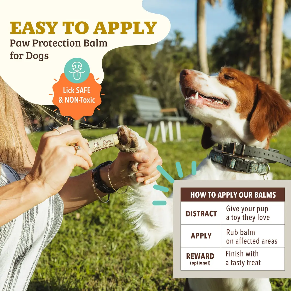 Natural Dog Company PawTection Dog Paw Wax – 0.15 oz Stick | All-Natural, Lick Safe Paw Protector for Hot Pavement & Rough Terrain - view 5
