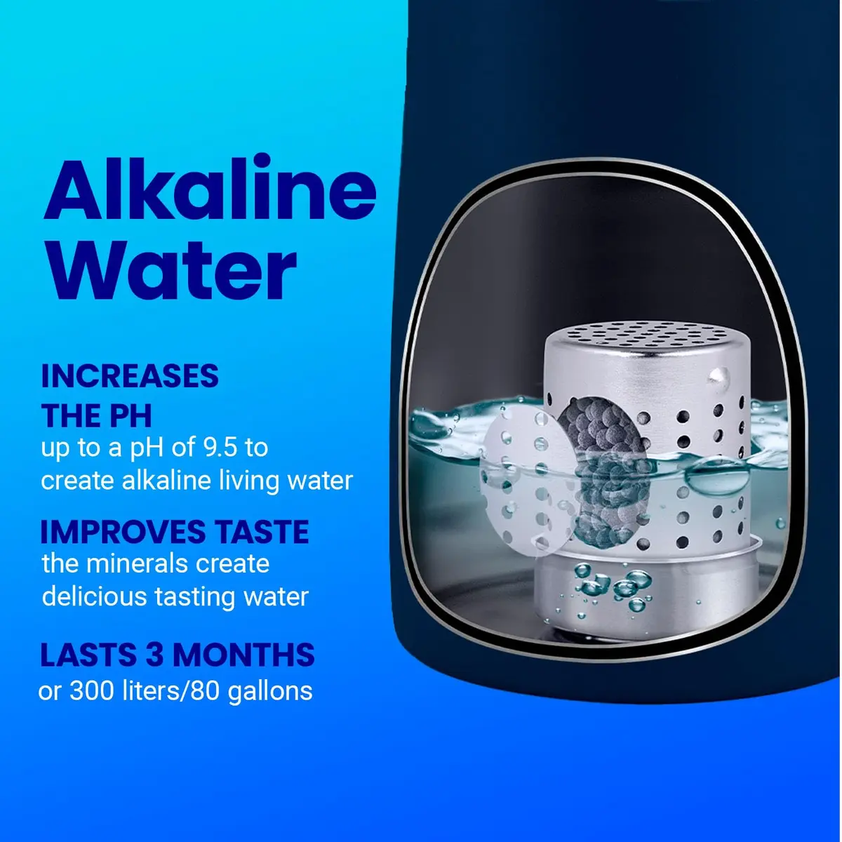 DYLN Inspired Water Purification Unit Replacement | Hydrogen & Alkaline Water Diffuser | 300L Capacity - view 3