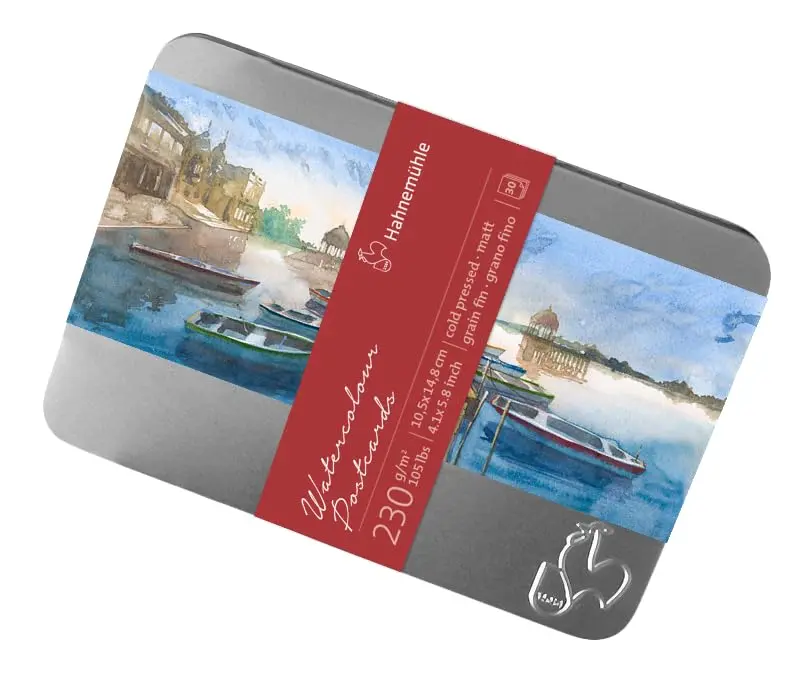 Hahnemühle Watercolor Cards 230gsm Cold Pressed 4x5.75 Inches | 30 Artist-Quality Postcards for Watercolor & Mixed Media - view 4