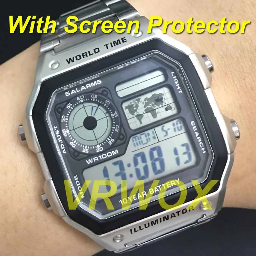 VRWOX Screen Protector for AE-1200/AE-1300 | HD Clear TPU Cover for Smartwatch 6.7in - view 3