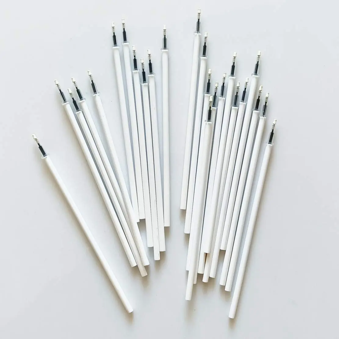 sencoo 100 pack 0.5 mm Black Gel Ink Pen Refills | Fits sencoo Cartoon Pens, 5 inch, Random White/Transparent - view 4