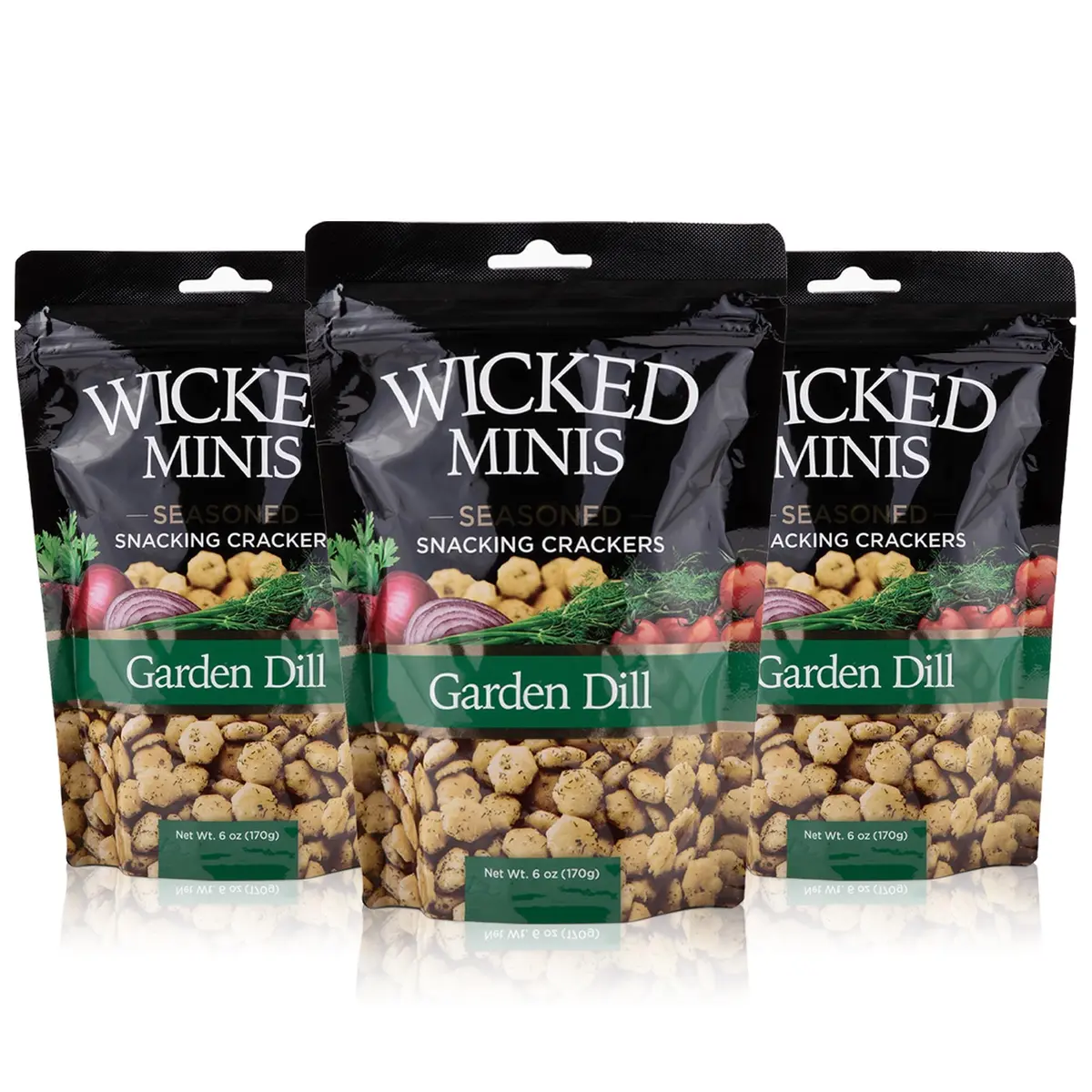 Wicked Mix Soup & Oyster Crackers 6oz | Salted Flavored Mini Puffed Snacks - main product image