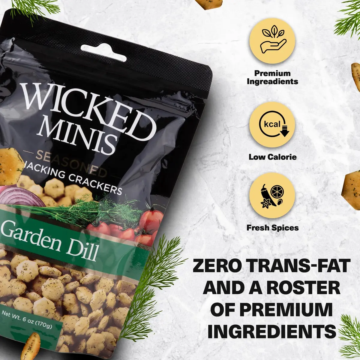 Wicked Mix Soup & Oyster Crackers 6oz | Salted Flavored Mini Puffed Snacks - view 3