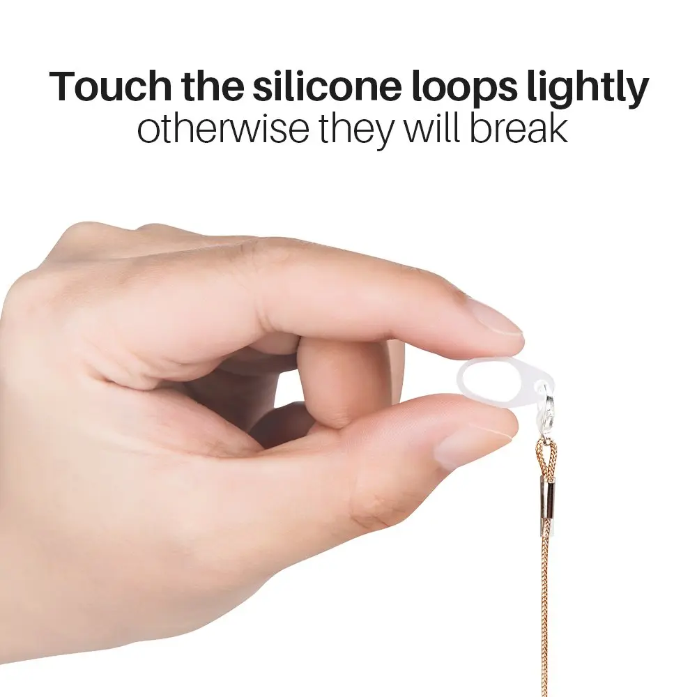 SOUNDLINK Hearing Aid Clip for Adults - Brown | Anti-Lost Rope with 6 Silicone Loops - view 5