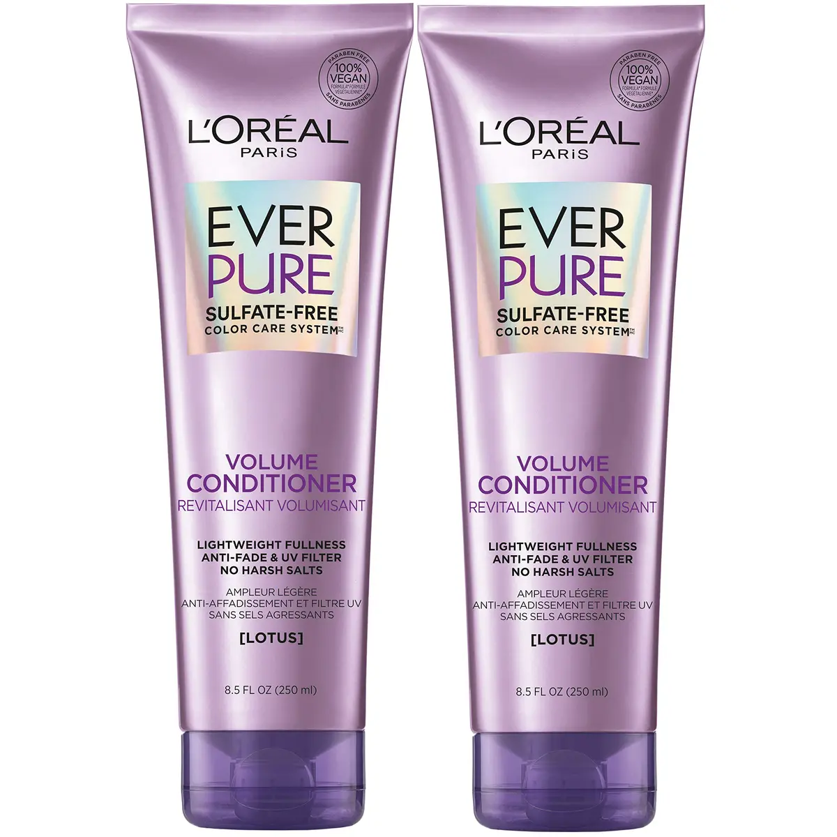 L'Oreal Paris EverPure Volume Sulfate Free Conditioner for Color-Treated Hair, 8.5 fl Oz | Volume + Shine for Fine, Flat Hair - main product image