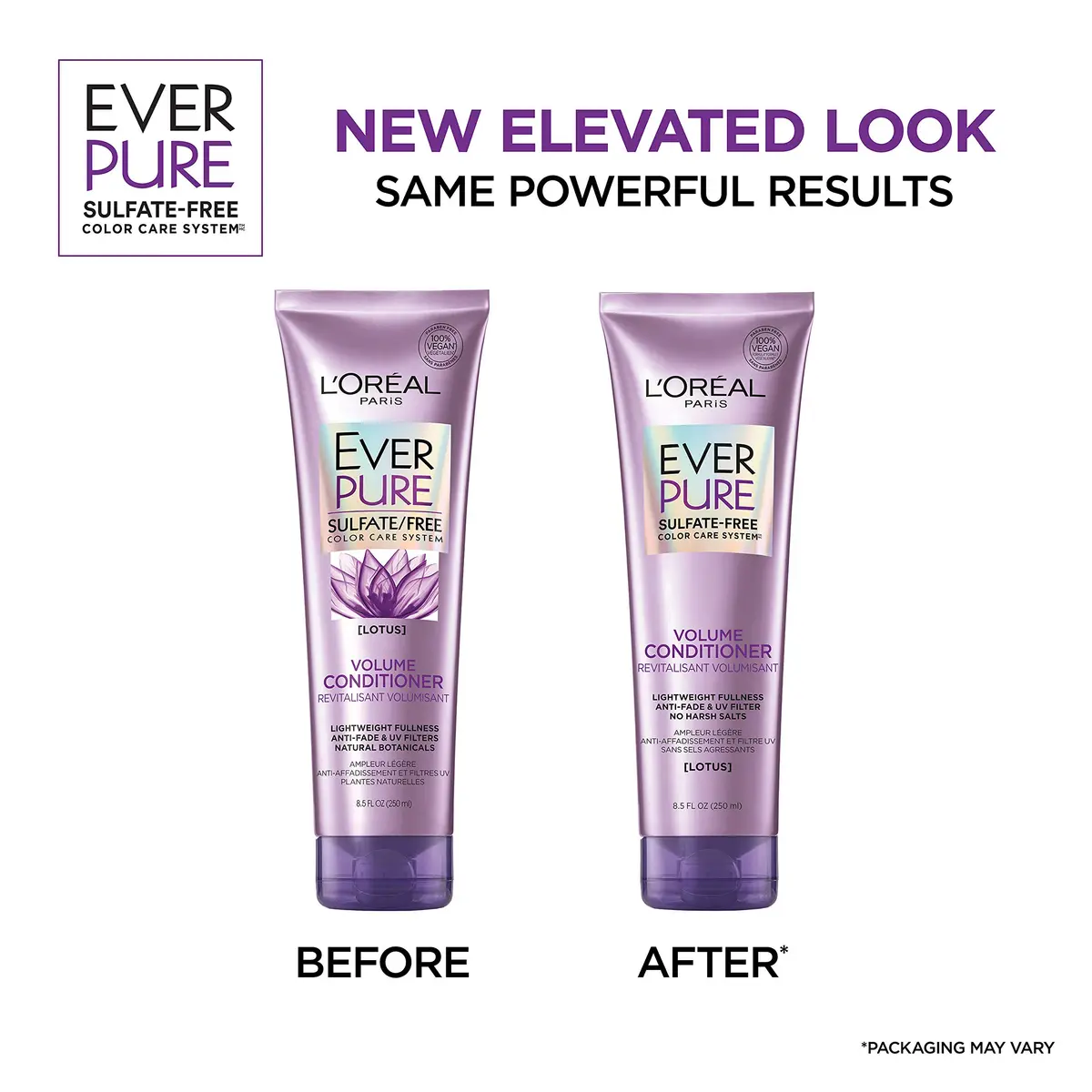 L'Oreal Paris EverPure Volume Sulfate Free Conditioner for Color-Treated Hair, 8.5 fl Oz | Volume + Shine for Fine, Flat Hair - view 2