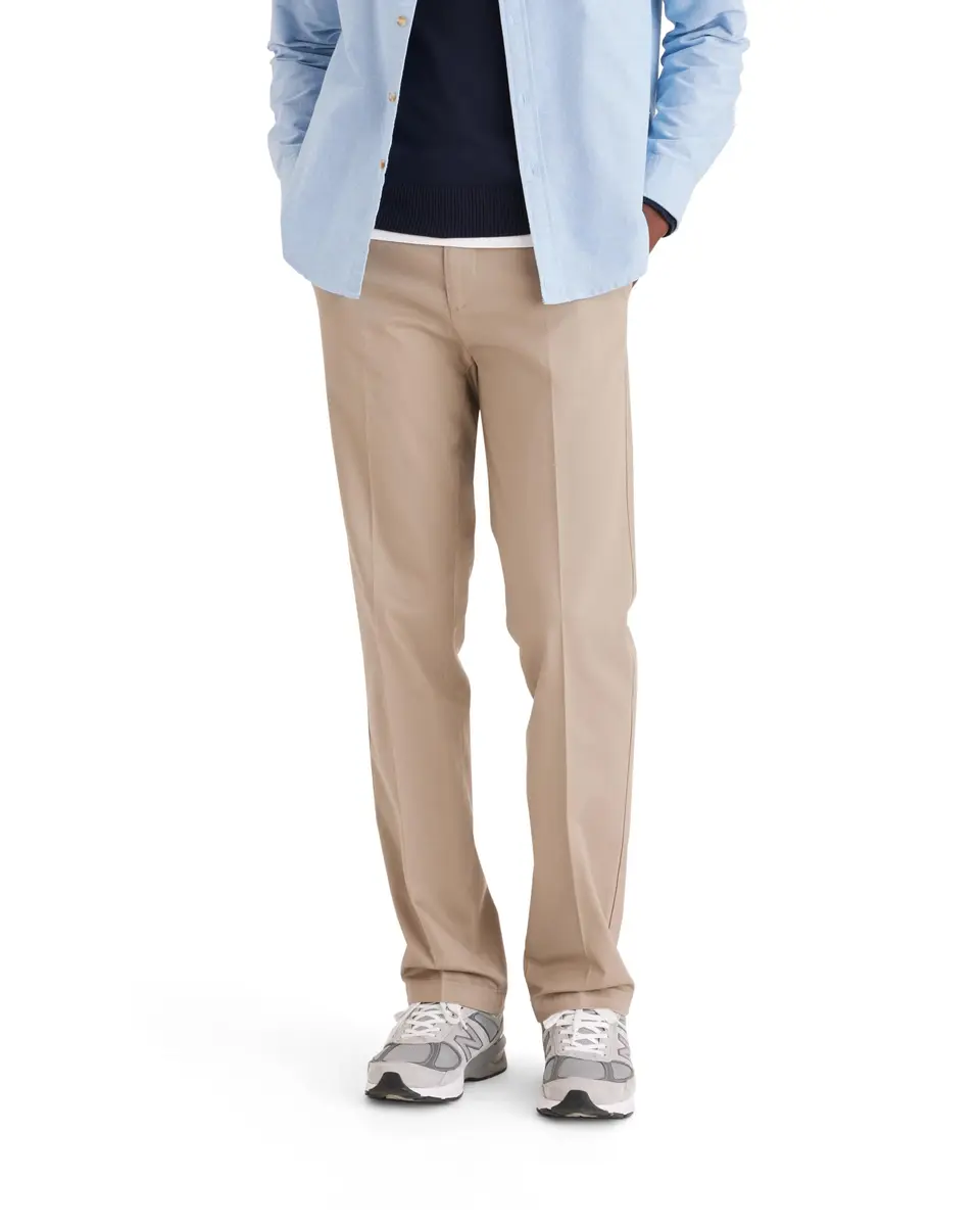 DOCKERS Men's Straight Fit Signature Lux Cotton Stretch Khaki Pant 86cm (34W) x 81cm (32L) | Wrinkle-Free & Permanent Crease - main product image