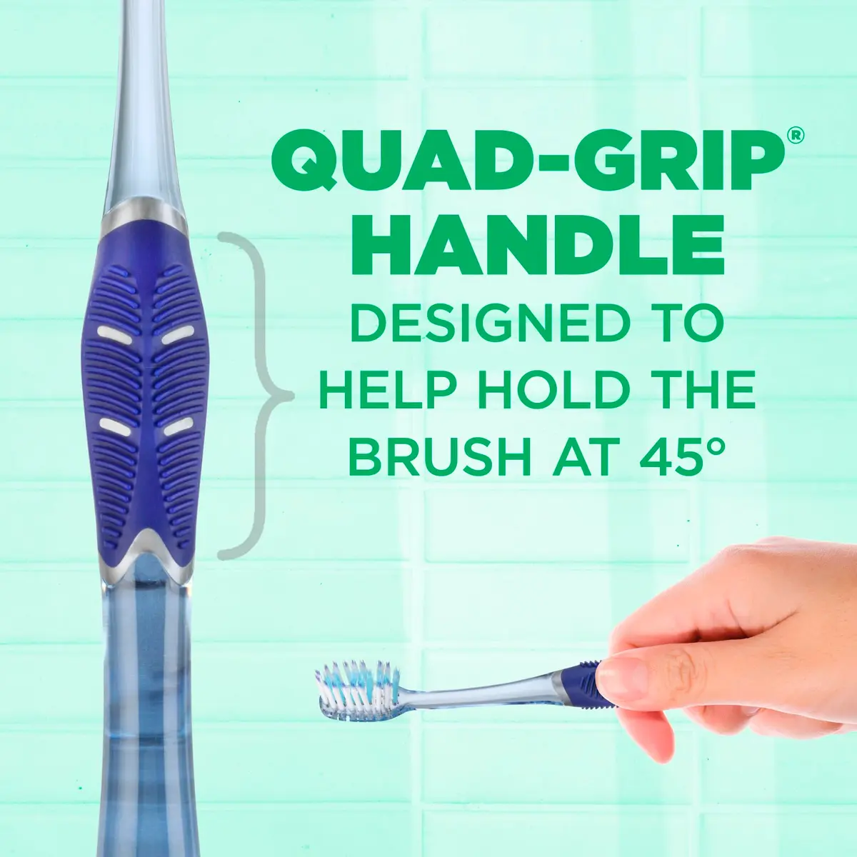 GUM Technique Deep Clean Toothbrush - Compact Head - Soft Bristles for Adults with Sensitive Gums | Deep Plaque Removal - view 3