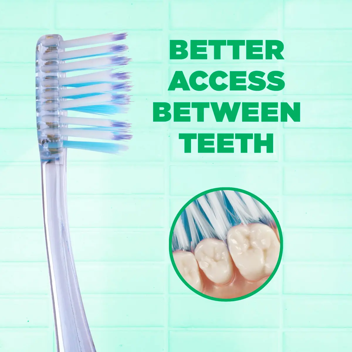 GUM Technique Deep Clean Toothbrush - Compact Head - Soft Bristles for Adults with Sensitive Gums | Deep Plaque Removal - view 4