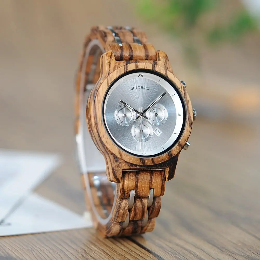 BOBO BIRD Women Wooden Watch Zebra-White | Luxury Wooden Casual & Business Style - view 4
