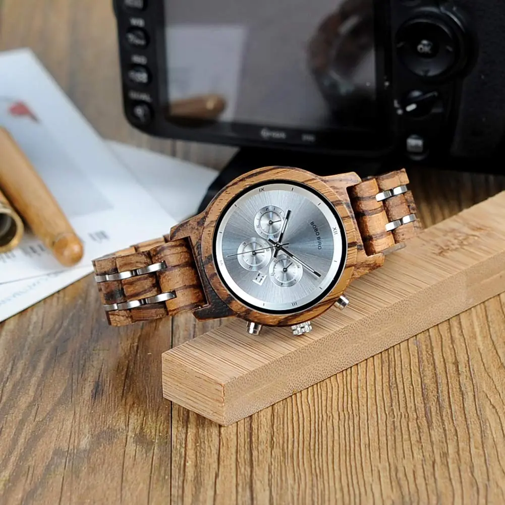 BOBO BIRD Women Wooden Watch Zebra-White | Luxury Wooden Casual & Business Style - view 6