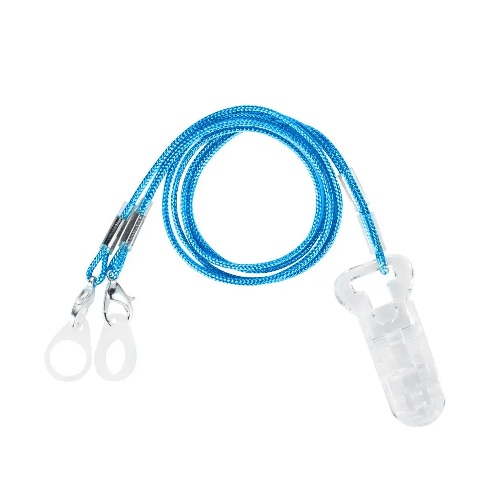 SOUNDLINK Blue Hearing Aid Clip Lanyard with 6 Silicone Loops | Protects Against Falls - view 2
