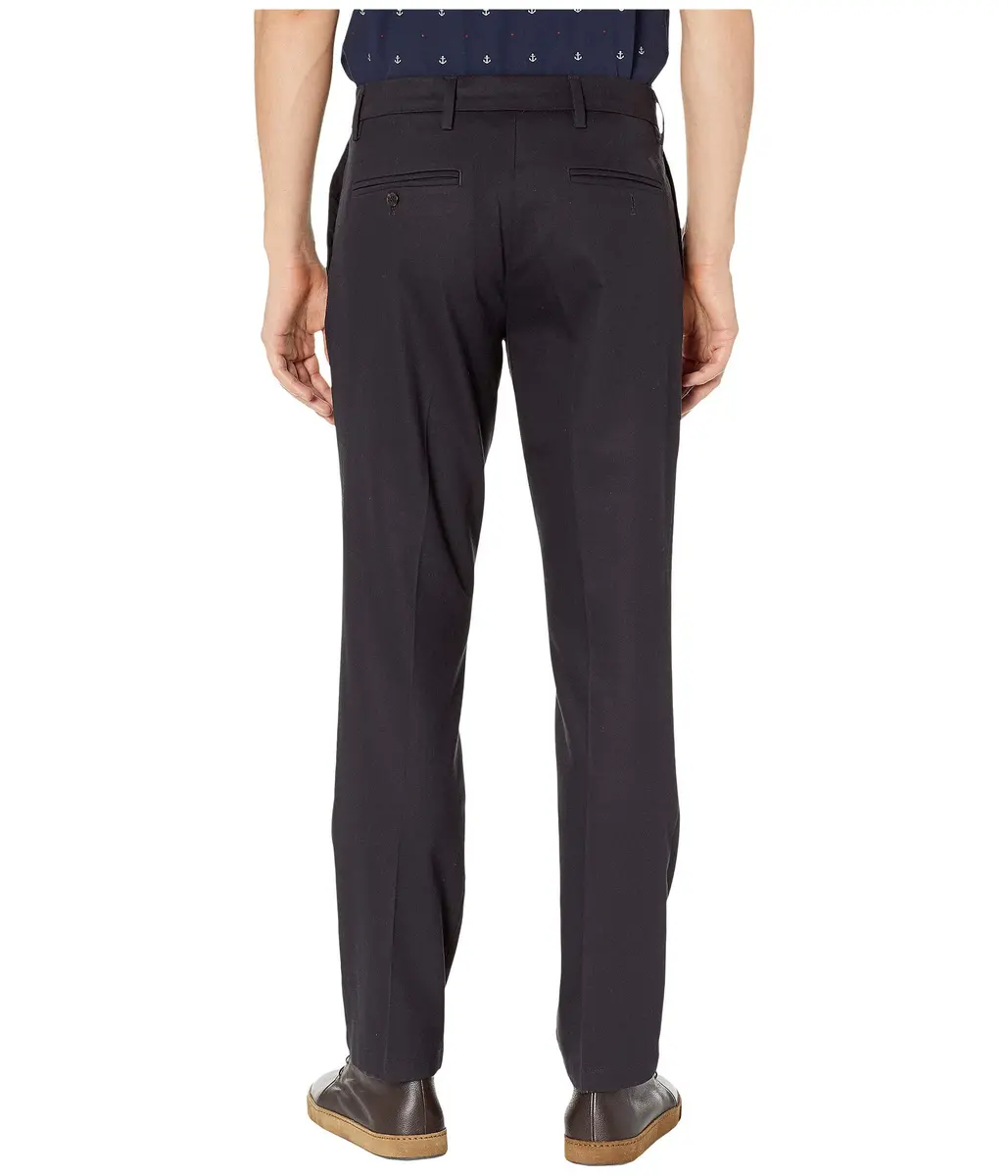 Dockers Men's Straight Fit Signature Lux Cotton Stretch Khaki Pant - Creased, Dockers Navy, 30W x 32L | Wrinkle-Free Business Casual - view 3