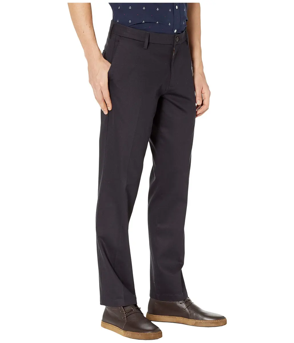 Dockers Men's Straight Fit Signature Lux Cotton Stretch Khaki Pant - Creased, Dockers Navy, 30W x 32L | Wrinkle-Free Business Casual - view 4