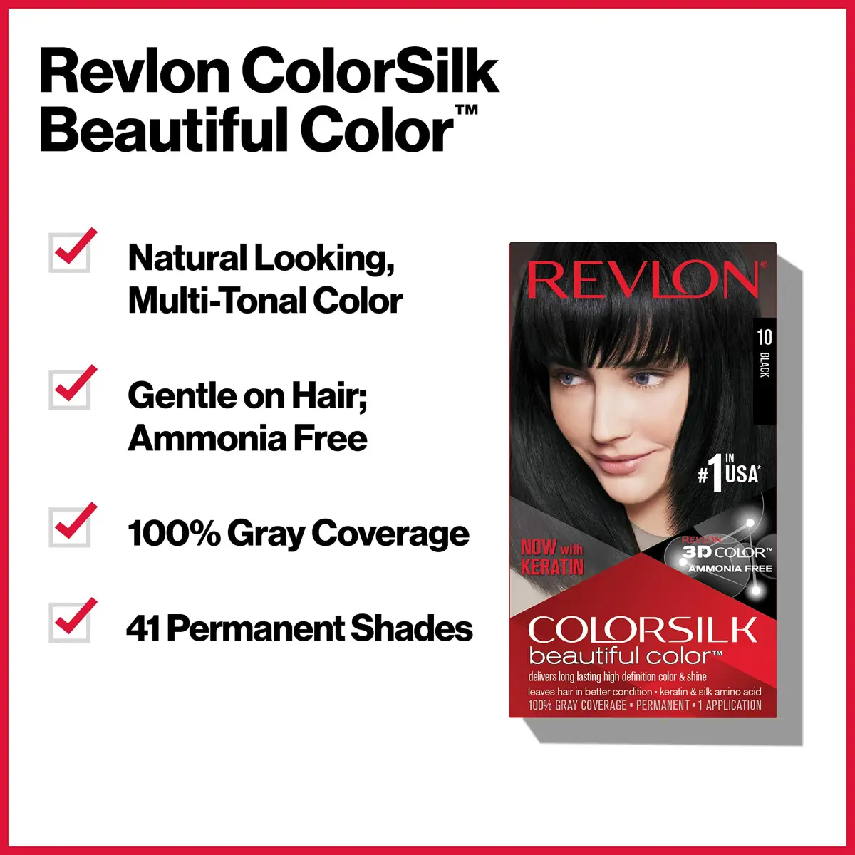 Revlon Colorsilk 27 Deep Rich Brown Permanent Hair Dye 3-Pack (12.6 Oz Total) | Ammonia-Free, Keratin, 100% Gray Coverage - view 3