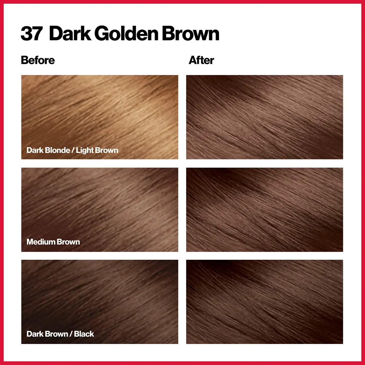 Revlon Colorsilk Permanent Hair Color 37 Dark Golden Brown 156 ml (4.4 Oz) | Ammonia-Free Gray Coverage - view 2