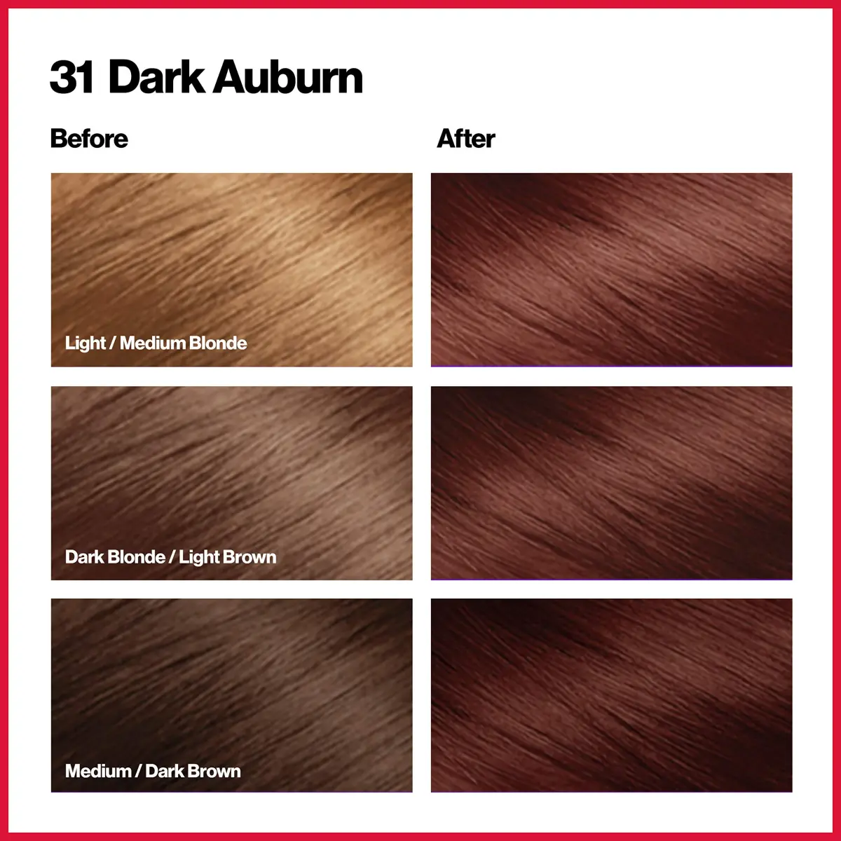 Revlon Colorsilk Permanent Hair Color 31 Dark Auburn 132ml (4.4 Oz) | 100% Gray Coverage Ammonia-Free - view 2