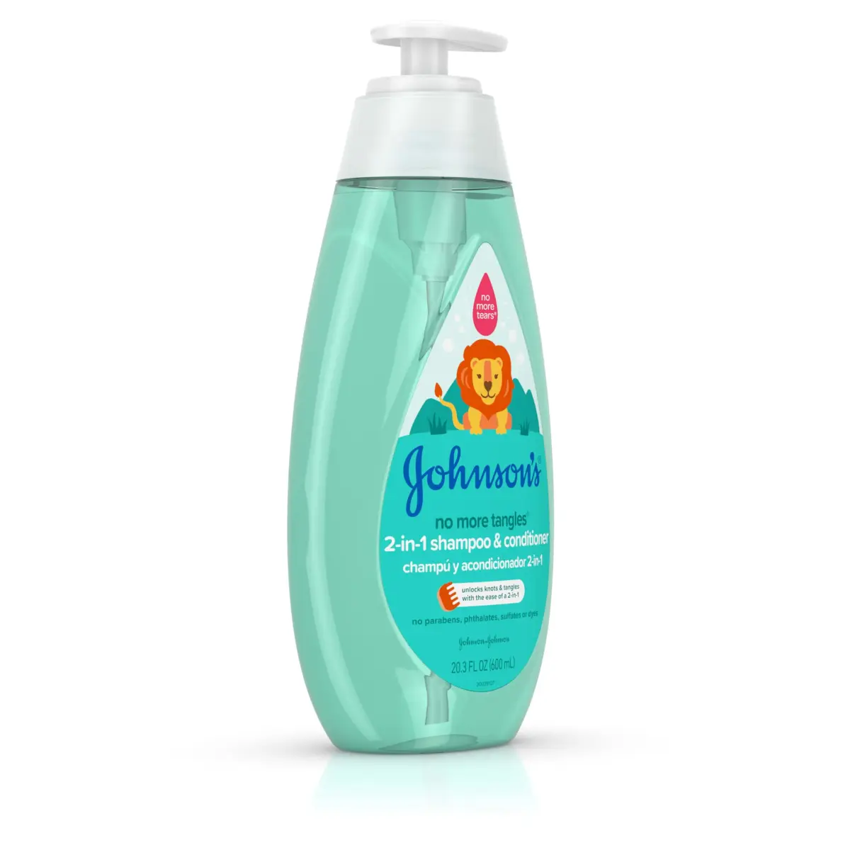 Johnson's Kids No More Tangles 2-in-1 Detangling Shampoo & Conditioner 600ml (20.3 Fl Oz) | Gentle Tear-Free Formula - view 6