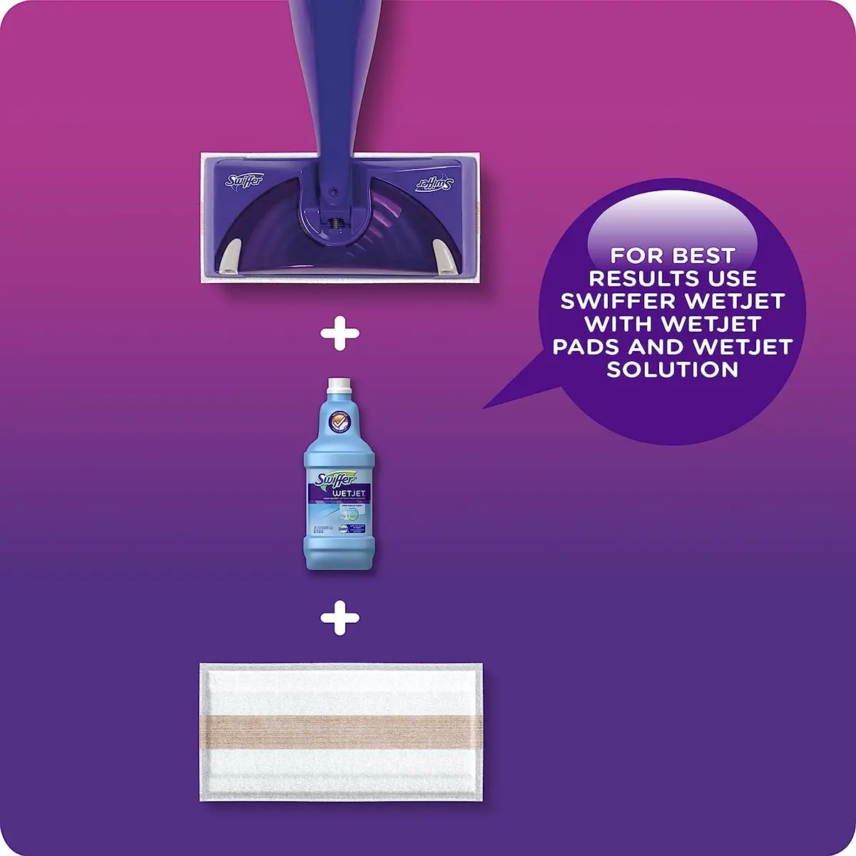 Swiffer Floor Cleaner Solution Refill, Lavender, 42.2 Fl Oz, Pack of 4 - view 4