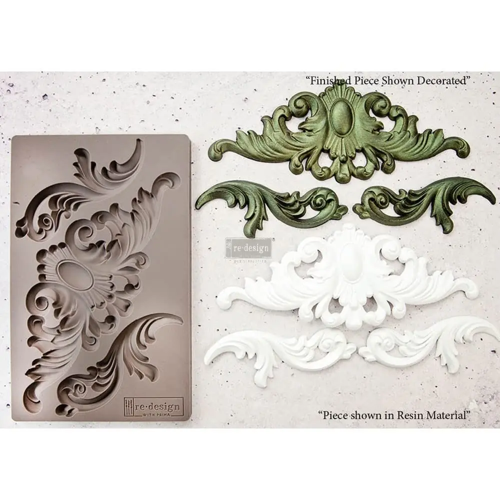 PRIMA MARKETING INC Redesign with Prima Home Décor Thorton Medallion Multicolor 5"x8" | Heat-Resistant Craft Mould - main product image