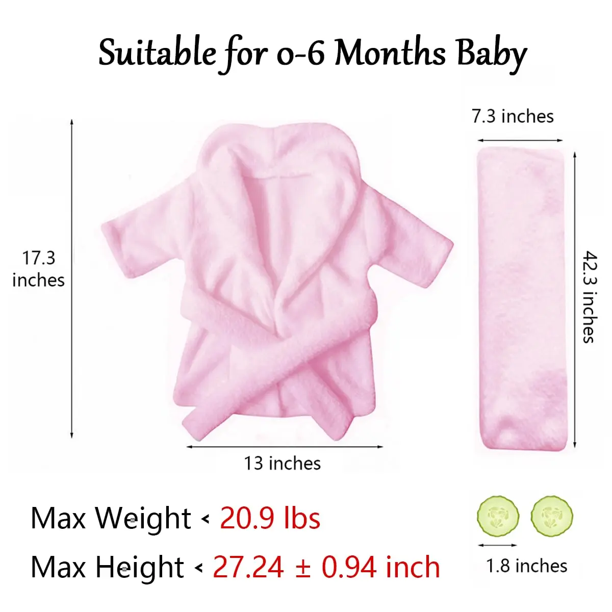 M&G House Newborn Photography Props Baby Bathrobe Costume Set 0-6 Months | Soft Crochet Cotton - view 5