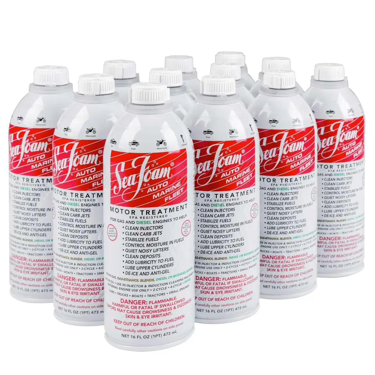 Sea Foam Motor Treatment Fuel & Oil Additive 16 fl oz (473 ml) | Cleans Fuel System & Stabilizes Fuel - main product image