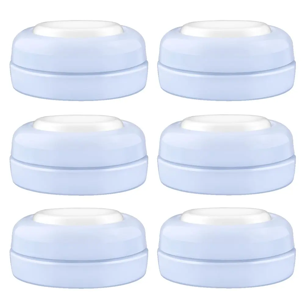Maymom Screw Lids Aka Travel Caps with Rewritable Sealing Disc for Avent Bottles, 6pcs Blue | Leak-Resistant & Dishwasher Safe - main product image
