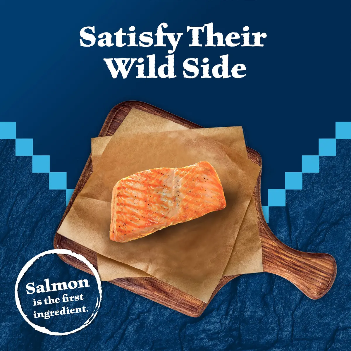 Blue Buffalo Wilderness Tasty Salmon Crunchy Cat Treats 340g (12 oz) | Grain-Free, Real Salmon First - view 3