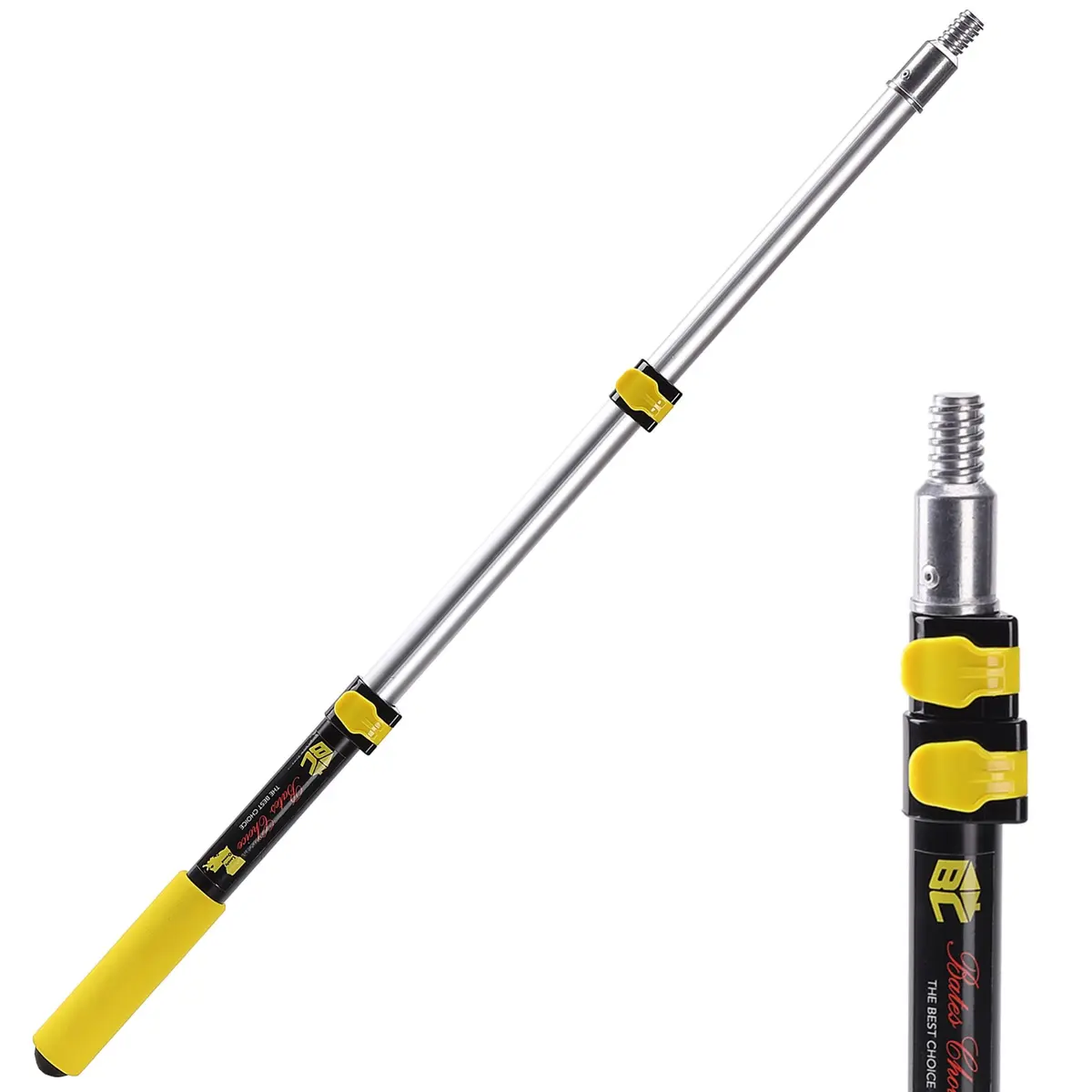 Bates Choice Paint Roller Extension Pole, 3 Ft, Aluminum Alloy | Multi-Purpose Telescopic Tool - main product image