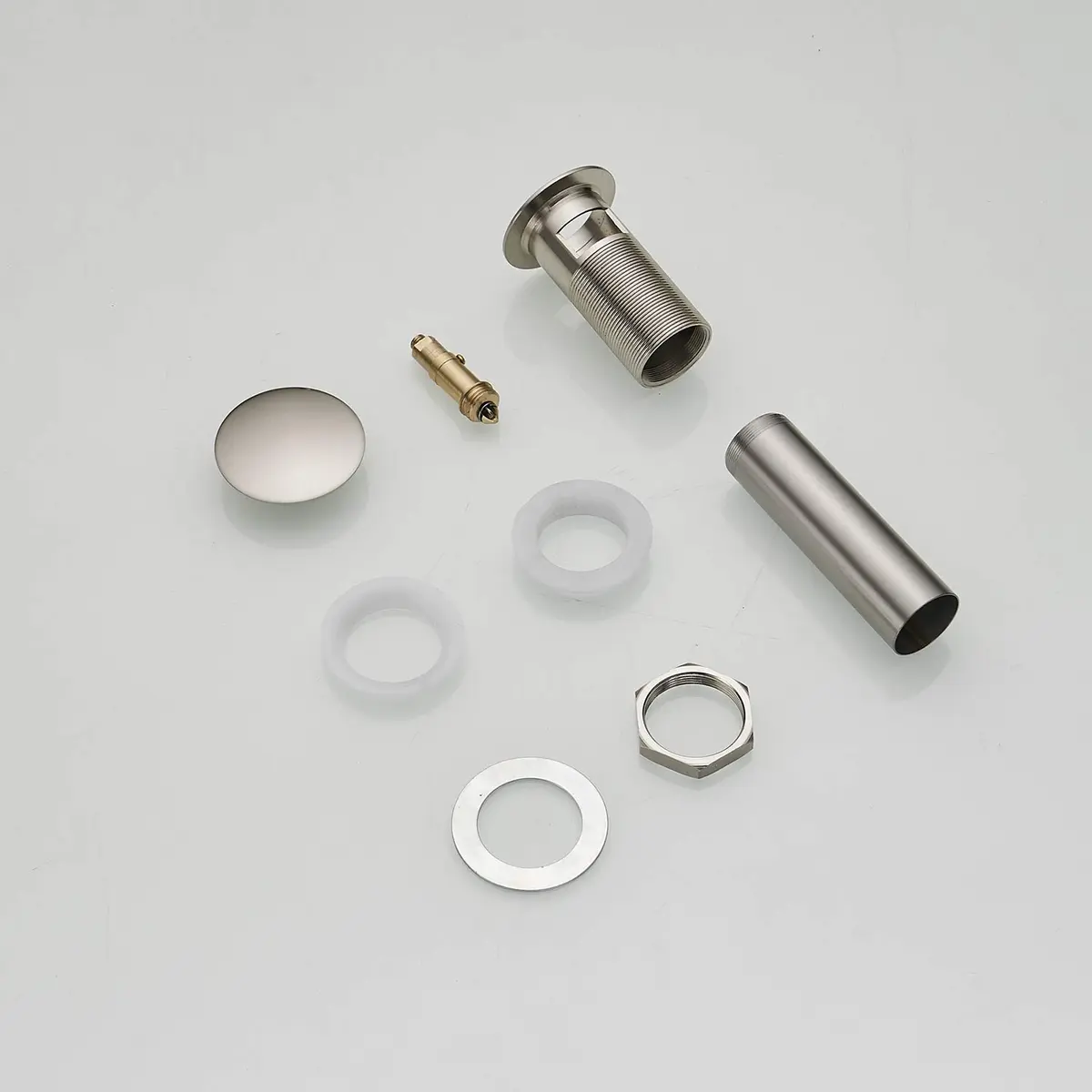 Homevacious 15/8" Bathroom Faucet Vessel Sink Pop up Drain Stopper Plug with Overflow Brushed Nickel - view 6