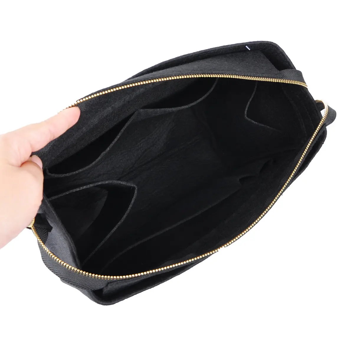 Vercord Felt Zipper Handbag Tote Purse Duffel Backpack Organizer Insert Large | Keeps Handbags Upright & Organized - view 4