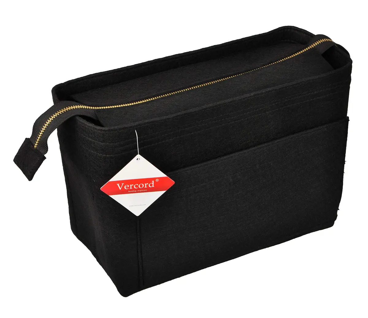 Vercord Felt Zipper Handbag Tote Purse Duffel Backpack Organizer Insert Large | Keeps Handbags Upright & Organized - view 2