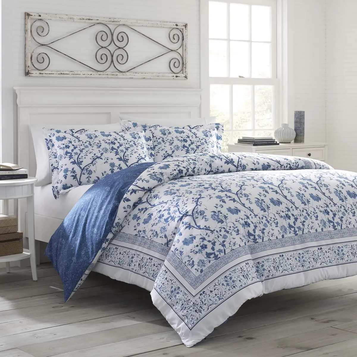 Laura Ashley Charlotte Collection Duvet Set King | Premium Cotton Bedding for Home in India - view 5