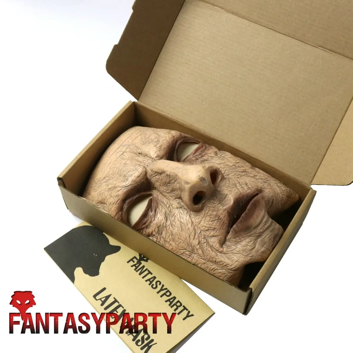 FantasyParty Old Man Latex Mask | Realistic Halloween Costume Head for Adults (1 Unit) - view 7