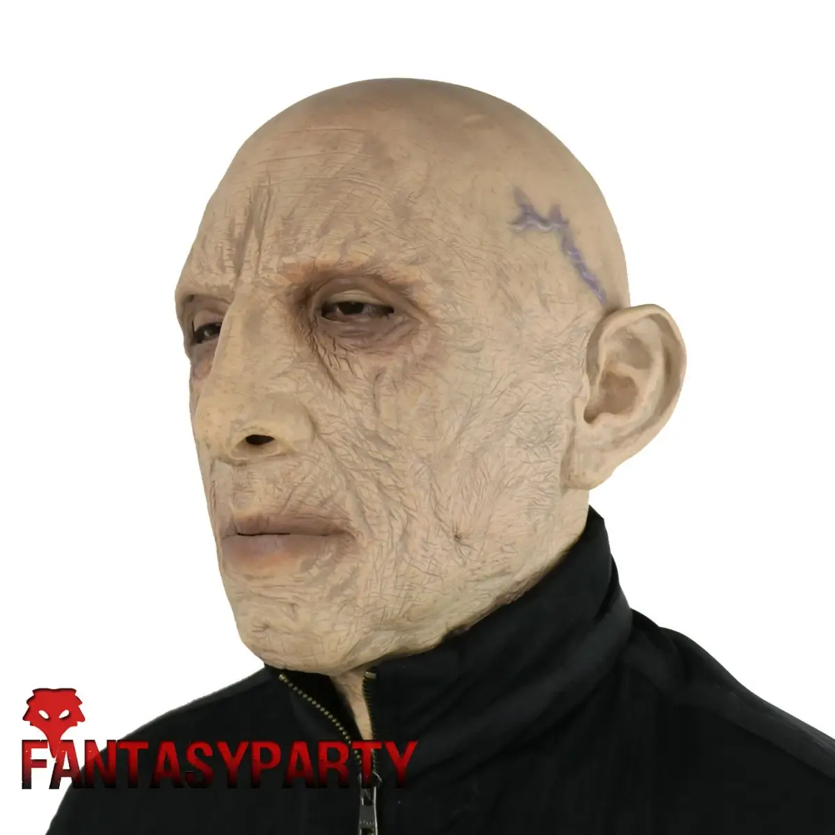FantasyParty Old Man Latex Mask | Realistic Halloween Costume Head for Adults (1 Unit) - view 2