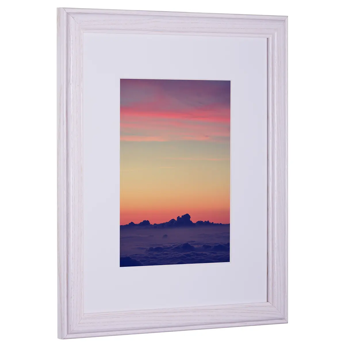 Craig Frames Wiltshire 236 Picture Frame 6x9 Inch with Mat or 8.5x11 Inch Without | White, Set of 4 - view 2