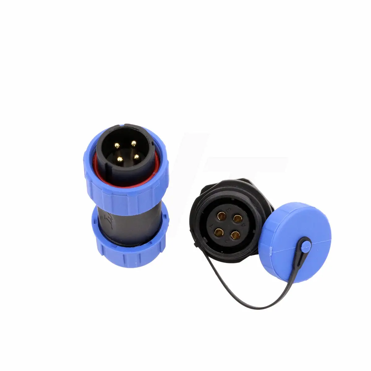 HangTon HE21 4 Pin Waterproof Wire Connector 30Amp | IP68 Marine Grade Outdoor Plug - view 2